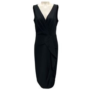 KAY UNGER BLACK BRYNN MIDI DRESS
